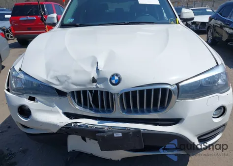 2017 BMW X3 xDrive28I из США, поврежденный, VIN 5UXWX9C52H0D96737